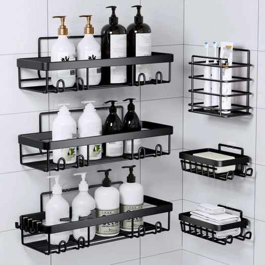 6-Pack Shower Shelves Caddy Set