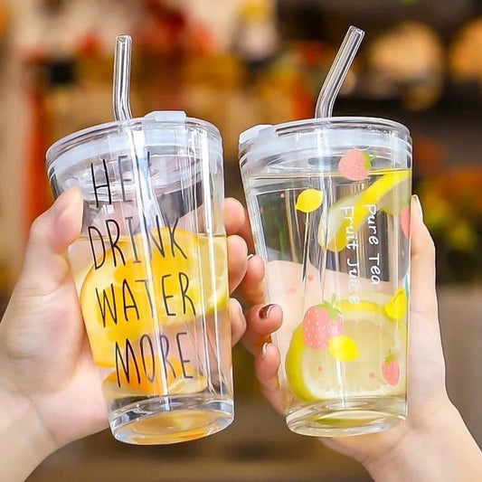 Round Transparent Borosilicate Drinking Glass Cup/Tumbler