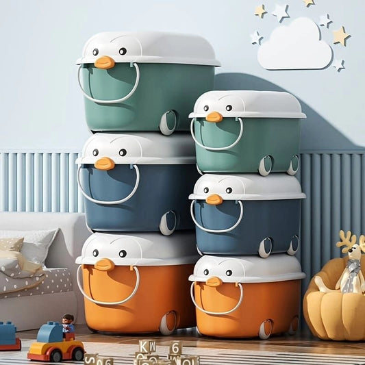 48L Wheeled Trolley Bucket Ideal for Storage of Toys