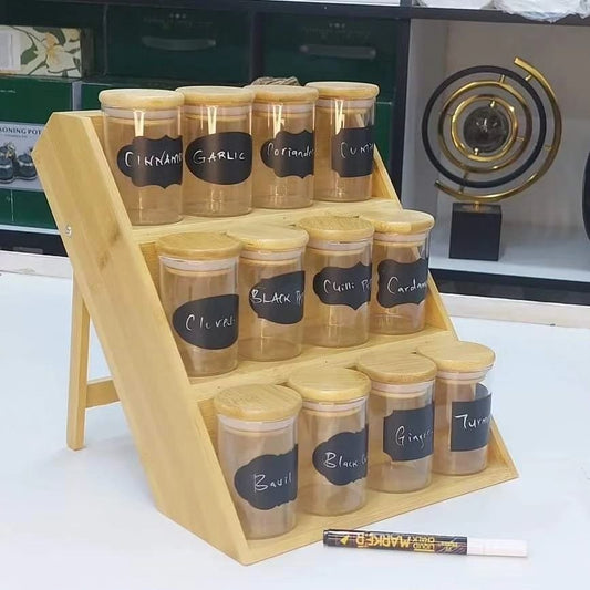 3 Tier Bamboo Spice Rack