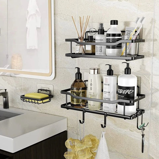 2pcs Set Shower Caddy Shelf Organizer