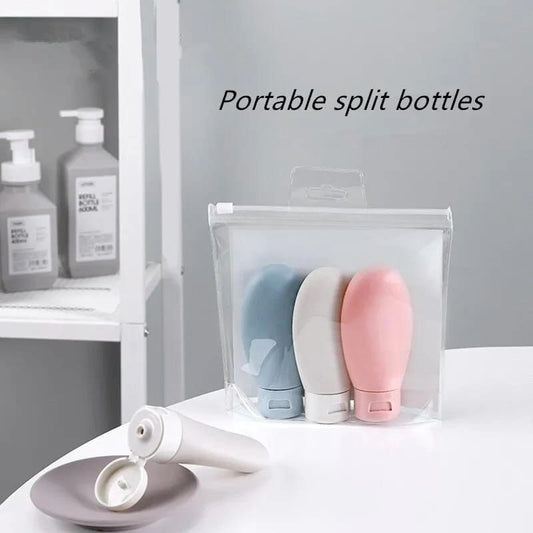 3pcs Nordic Style PE PP Women Hose Dispensing Bottle Portable