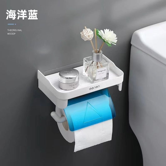 Wall Mounted Tissue Holder with Self-Adhesive Sticker