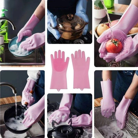 Silicone Washing Gloves