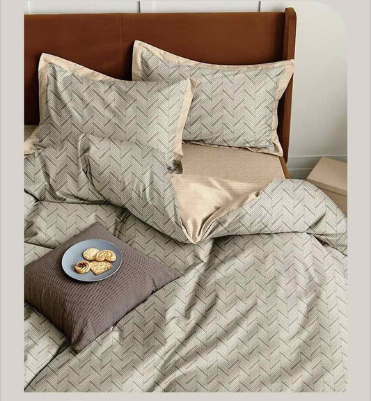 4pc Double Sided Luxurious High Quality Duvet Cover Set (Floral Edition