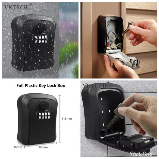 Full Metallic Weatherproof Wall-mounted Key Lock box.