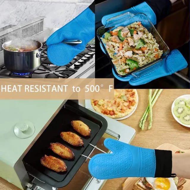 A pair of Silicone Oven gloves | - Elegant Households KE