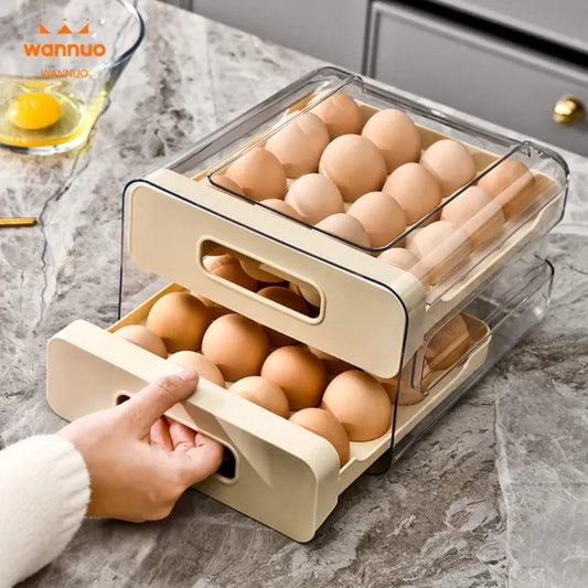 Acrylic Double layered Egg Storage Box/Egg Tray | - Elegant Households KE