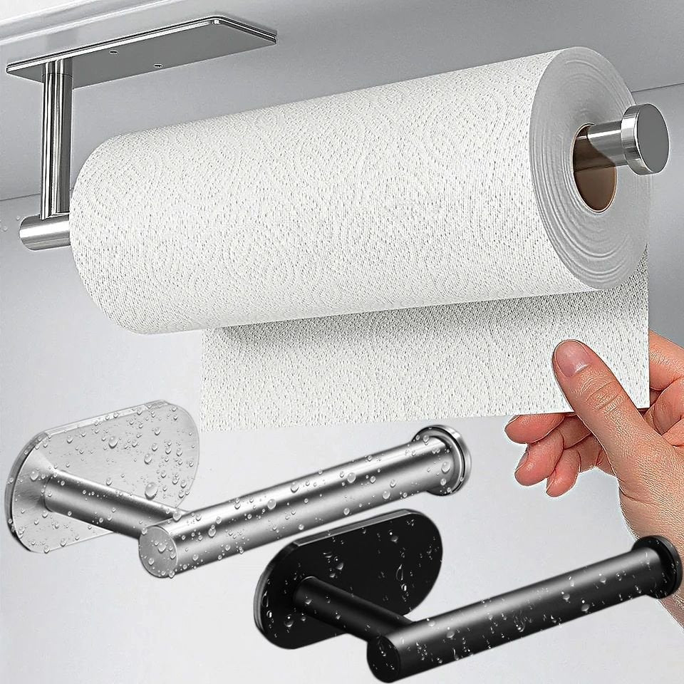 Adhesive Toilet Roll Paper Holder | - Elegant Households KE