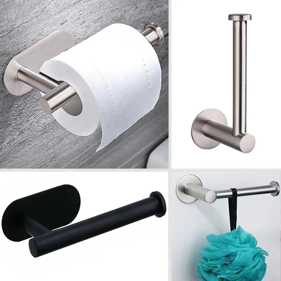 Adhesive Toilet Roll Paper Holder | - Elegant Households KE