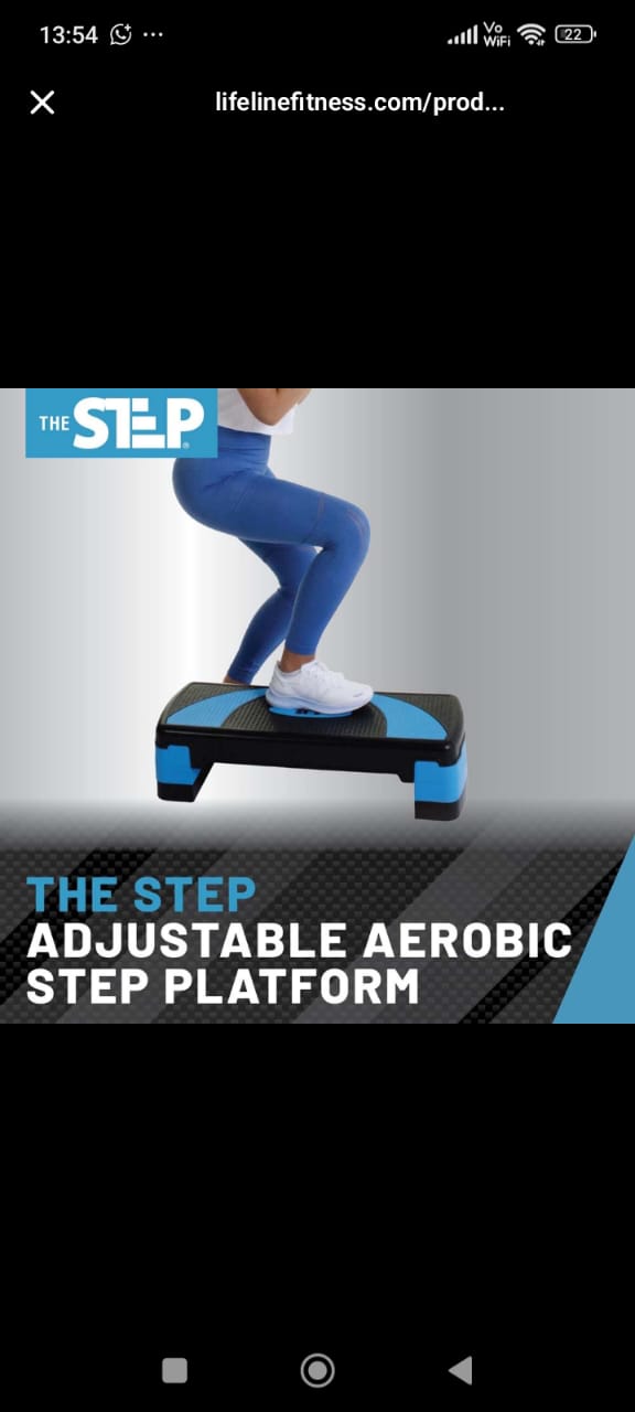 Adjustable aerobic stepper platform | - Elegant Households KE
