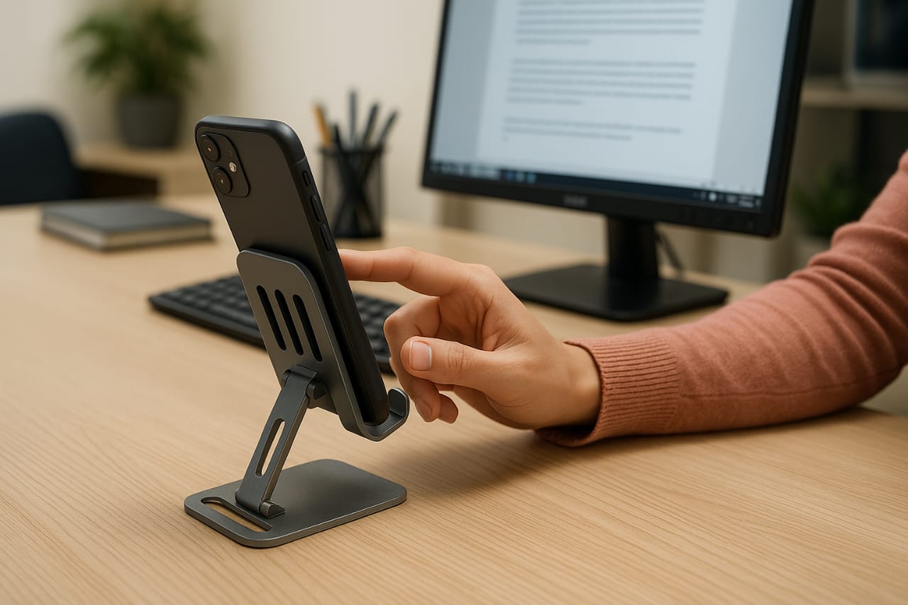 Adjustable Desktop Phone Holder | - Elegant Households KE