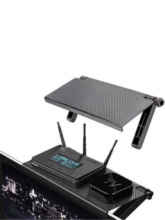 Adjustable Screen/TV Caddy Shelf/Top Screen Shelf Mount  | - Elegant Households KE