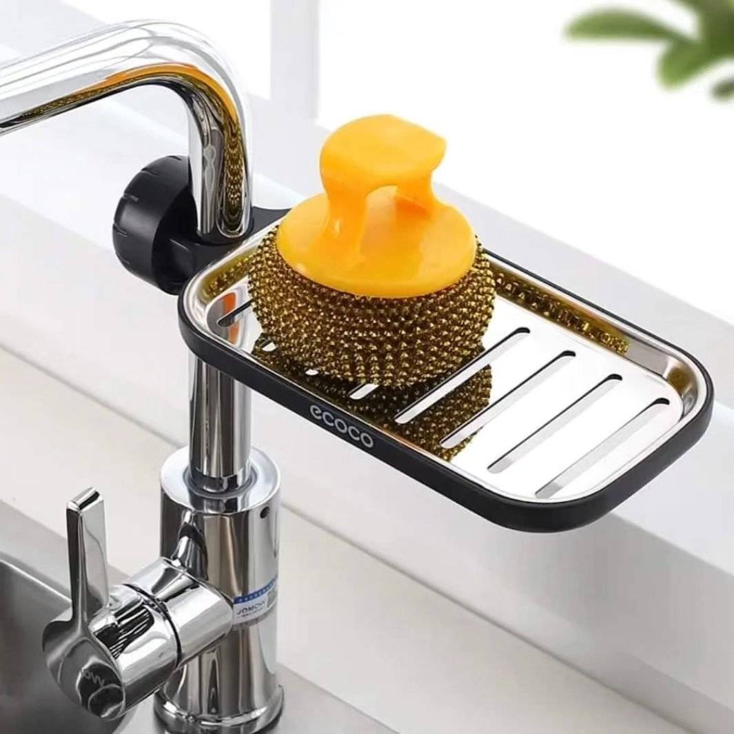 Adjustable Sink Faucet Storage Rack | - Elegant Households KE