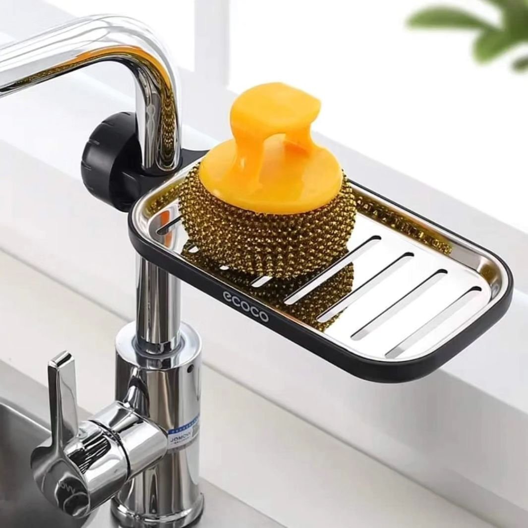 Adjustable Sink Faucet Storage Rack | - Elegant Households KE