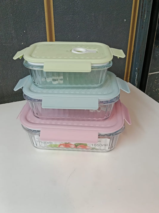 Airtight Borosilicate Food Container/Glass Lunch | - Elegant Households KE