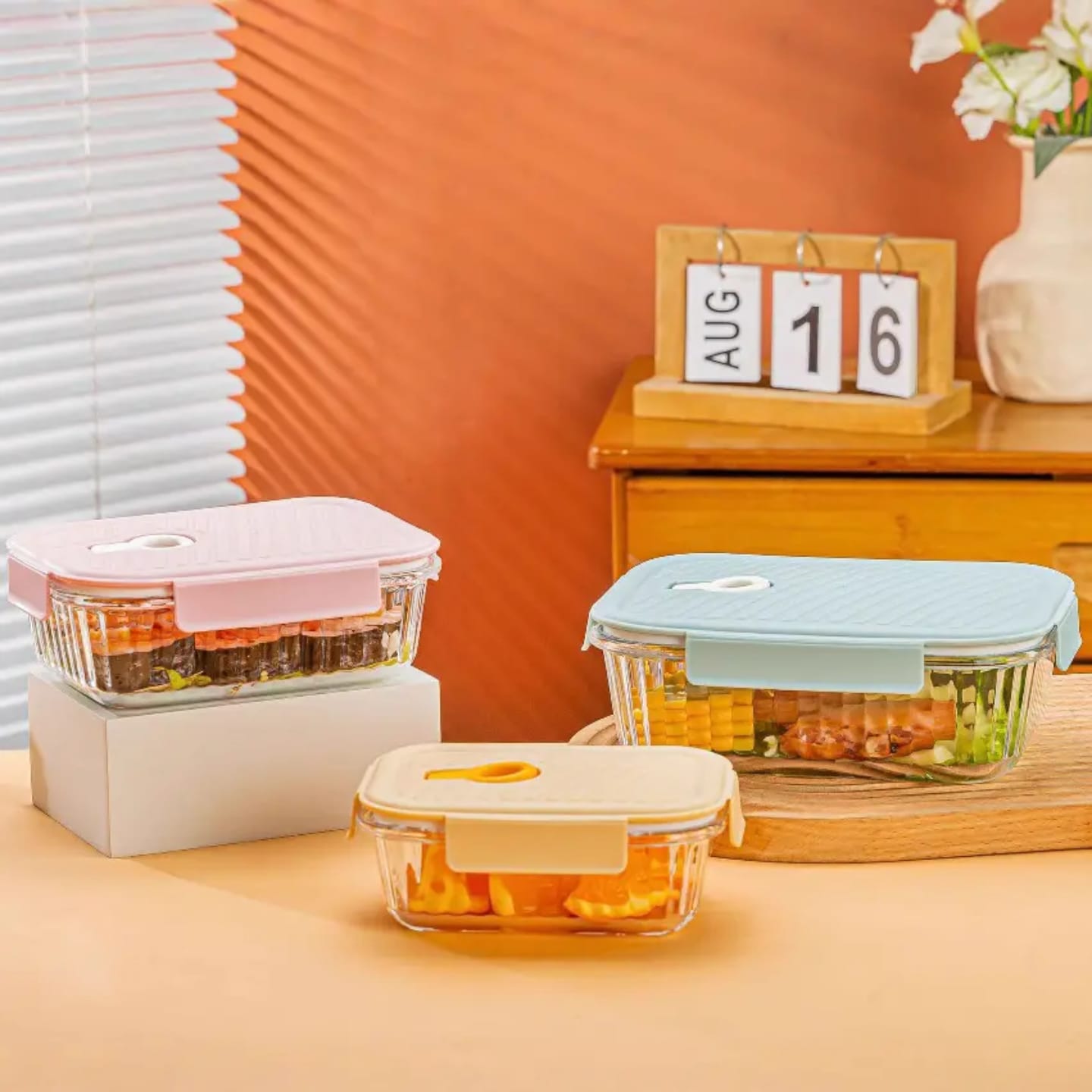 Airtight Borosilicate Food Container/Glass Lunch | - Elegant Households KE