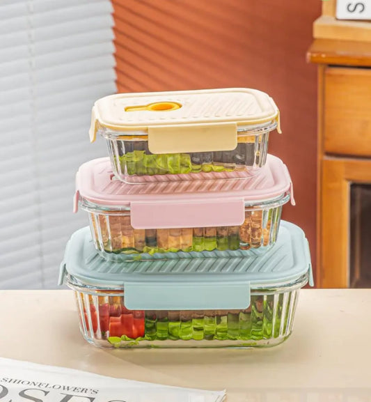 Airtight Borosilicate Food Container/Glass Lunch | - Elegant Households KE