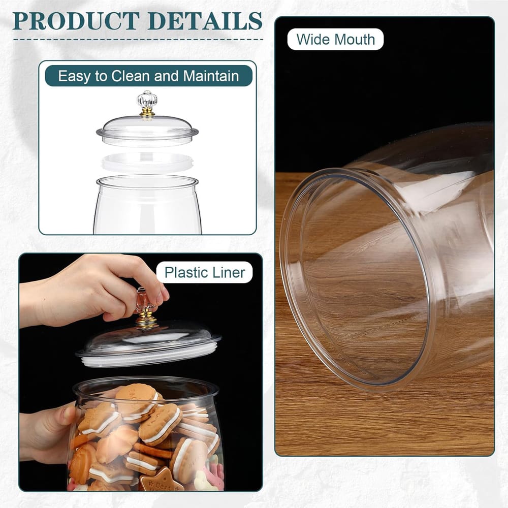 Airtight transparent cereal / candy storage container | - Elegant Households KE