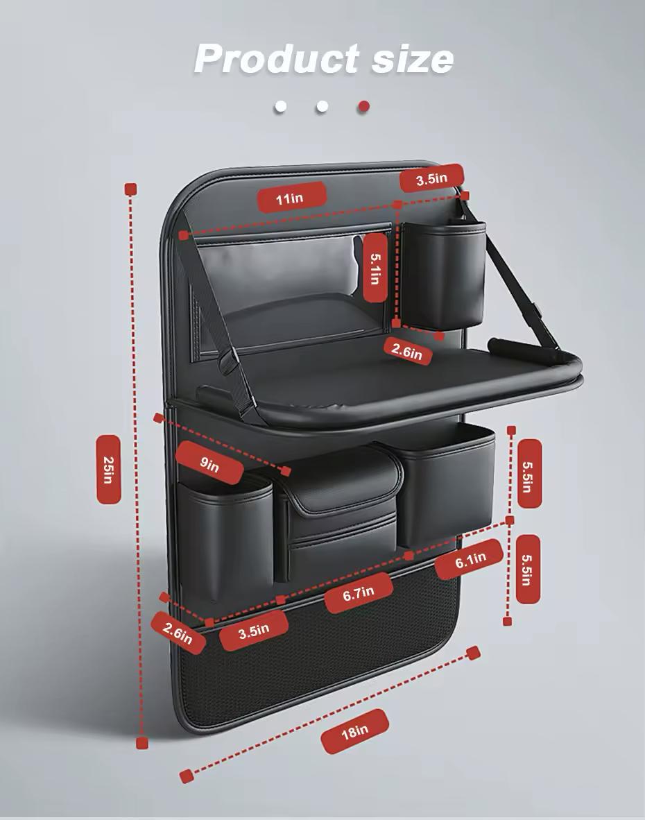 All in one Multi - Functional car seat Back Organizer | - Elegant Households KE