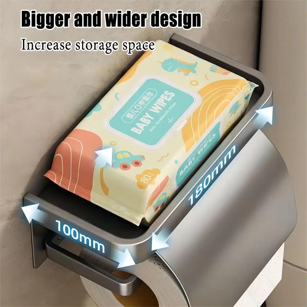 Aluminium toilet paper holder | - Elegant Households KE