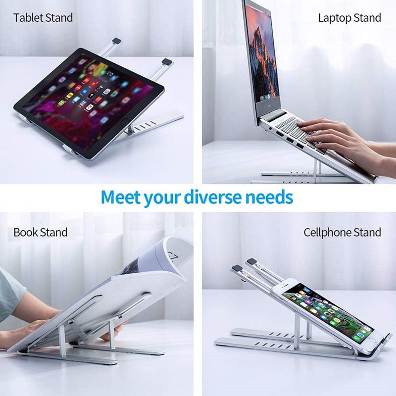 Laptop Stand Kenya - Aluminum, Foldable & Adjustable