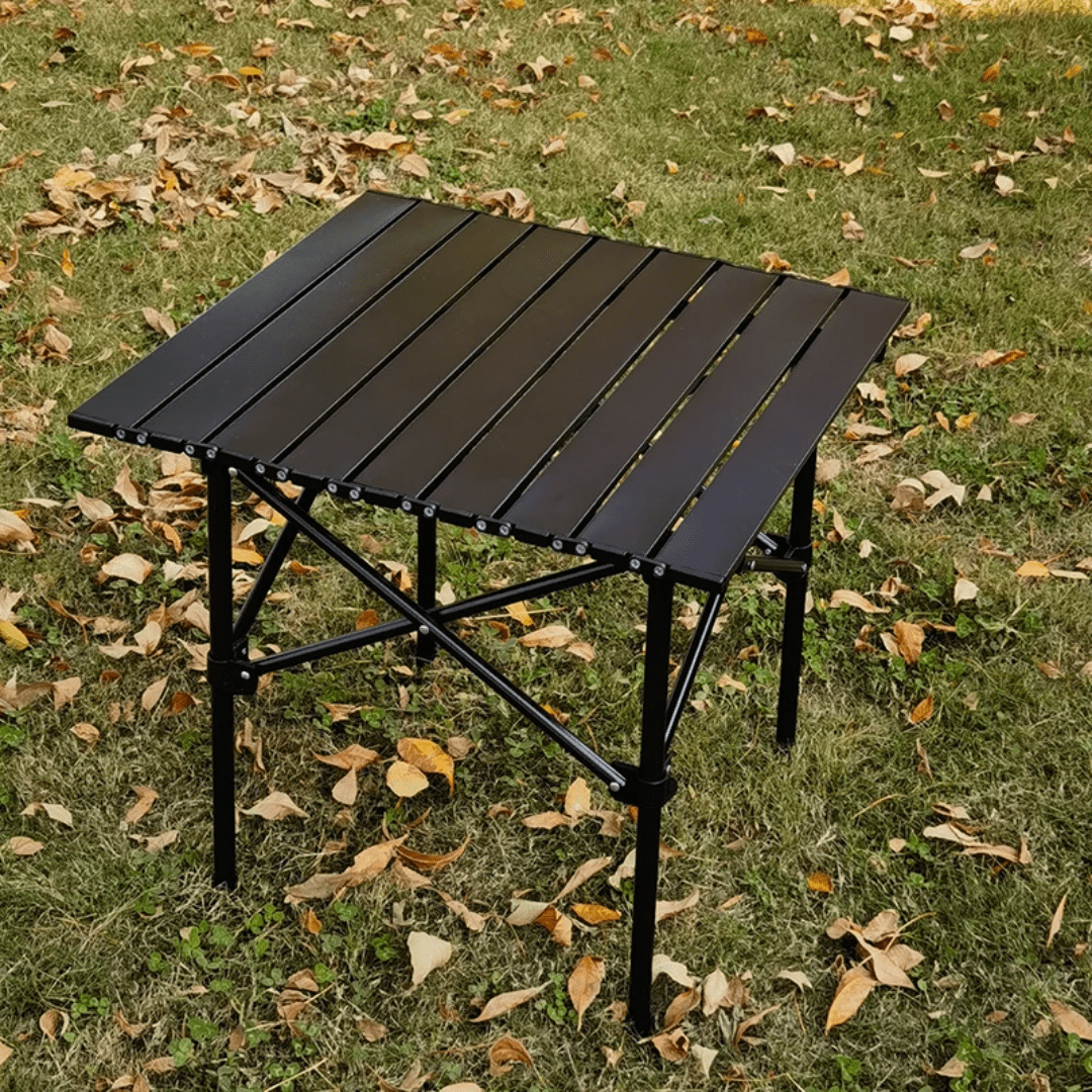 Aluminum Outdoor Camping Table Foldable Lightweight Design | - Elegant Households KE