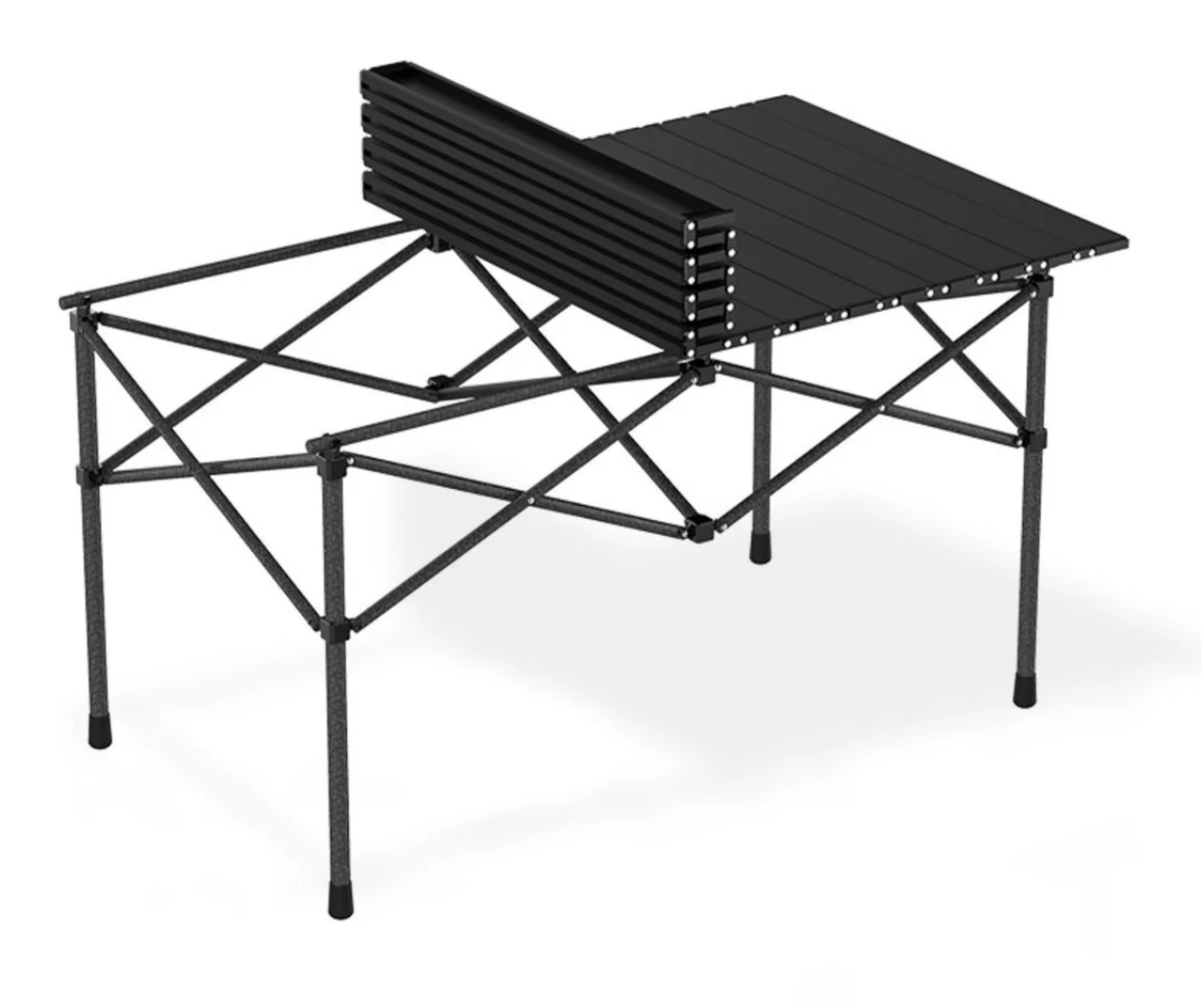 Aluminum Outdoor Camping Table Foldable Lightweight Design | - Elegant Households KE