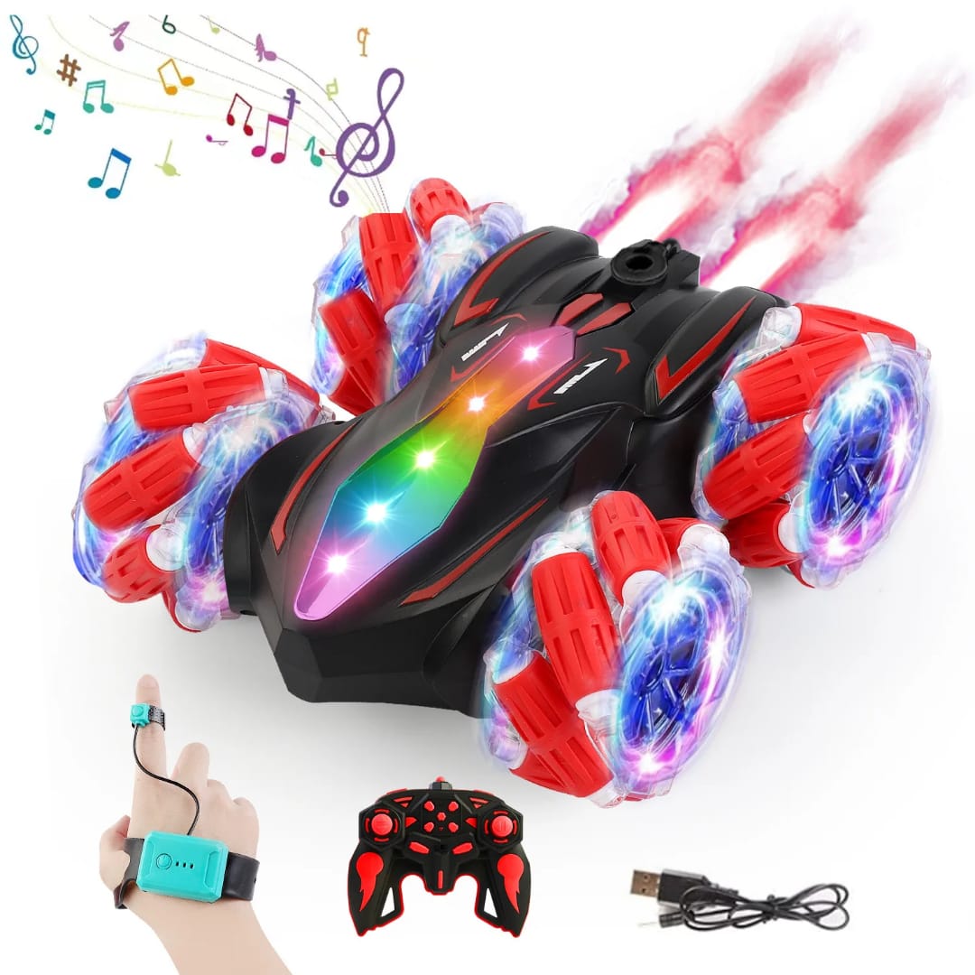 Amphibious Stunt Car | Gesture & Remote Control RC Toy | - Elegant Households KE