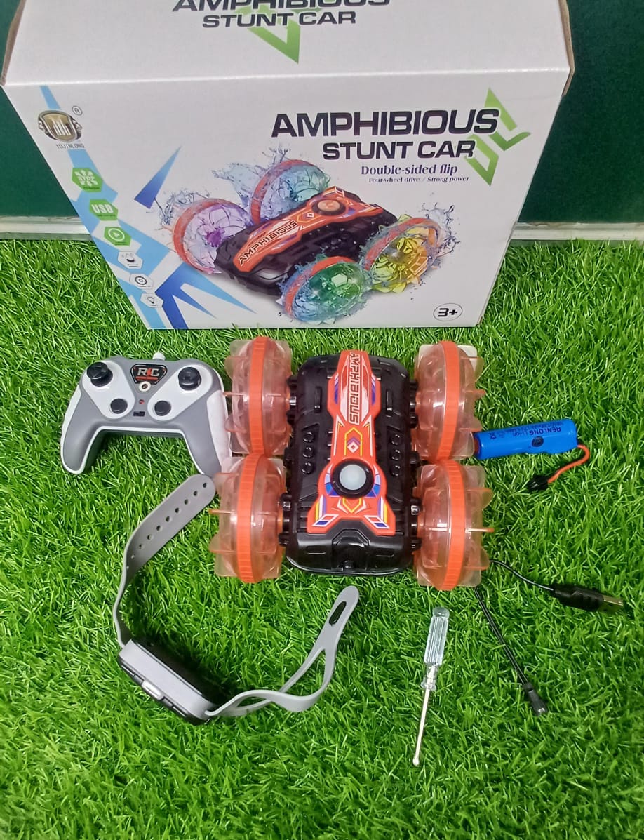 Amphibious Stunt Car | Gesture & Remote Control RC Toy | - Elegant Households KE