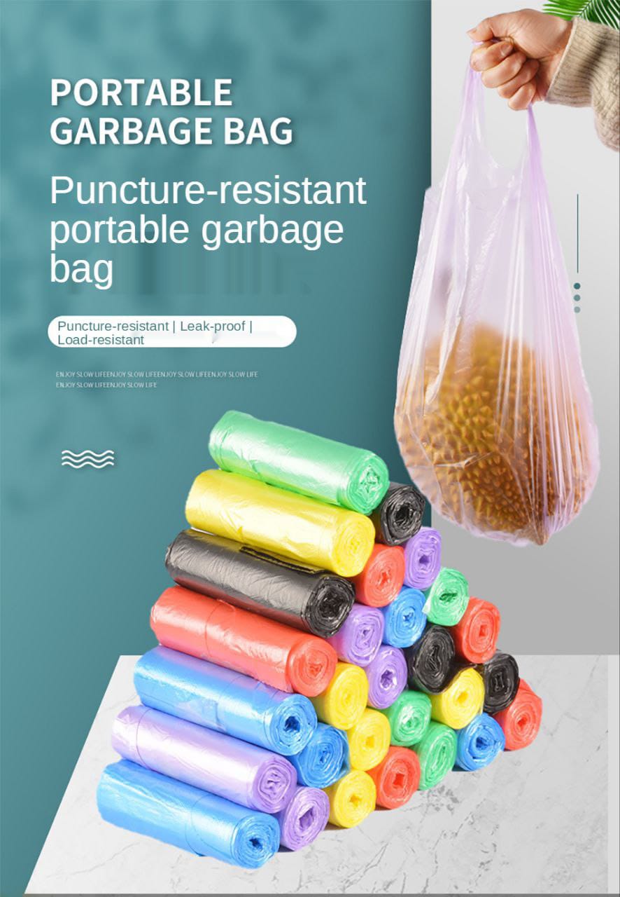 Assorted colours trash bags / garbage bags | - Elegant Households KE