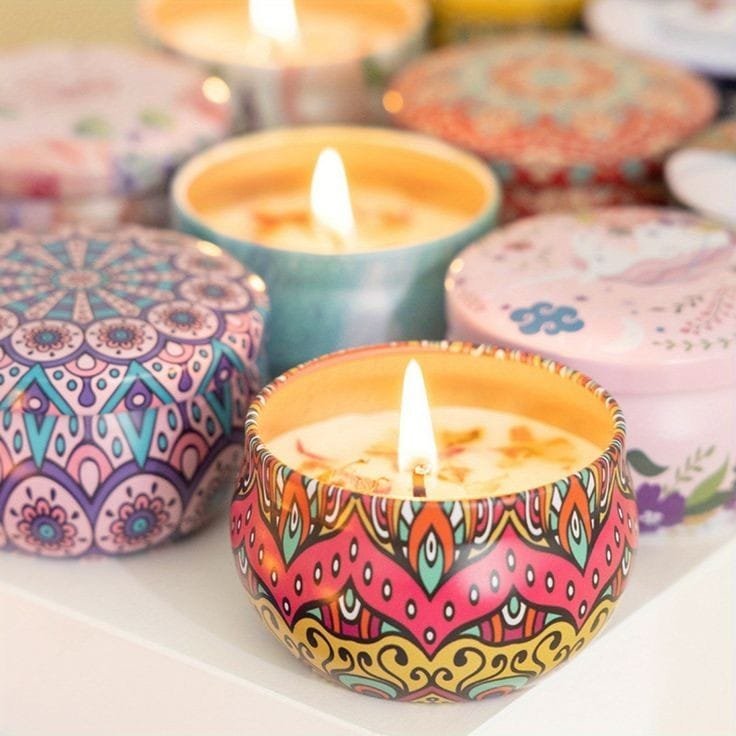 Assorted flavours scented candles | - Elegant Households KE