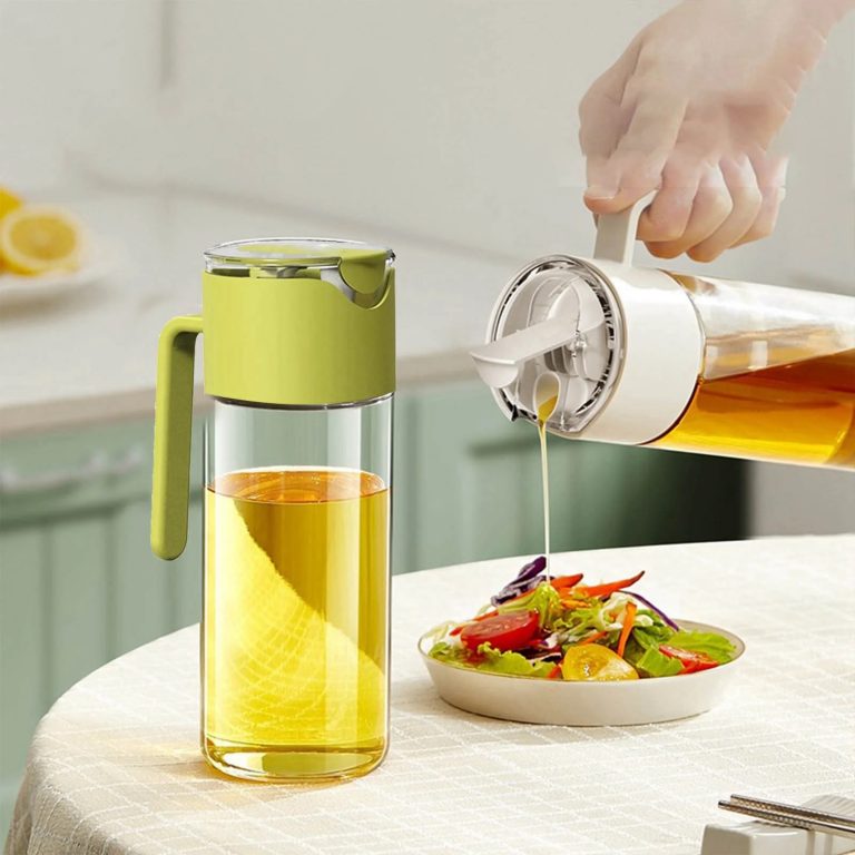 Auto Flip Glass Oil Dispenser | - Elegant Households KE