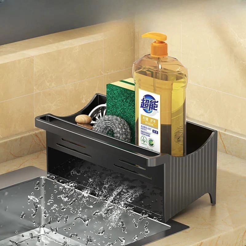 Automatic Drainage Sink Storage Rack | - Elegant Households KE