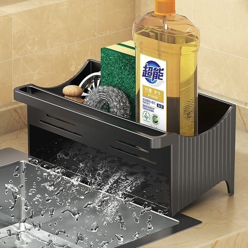 Automatic Drainage Sink Storage Rack | - Elegant Households KE