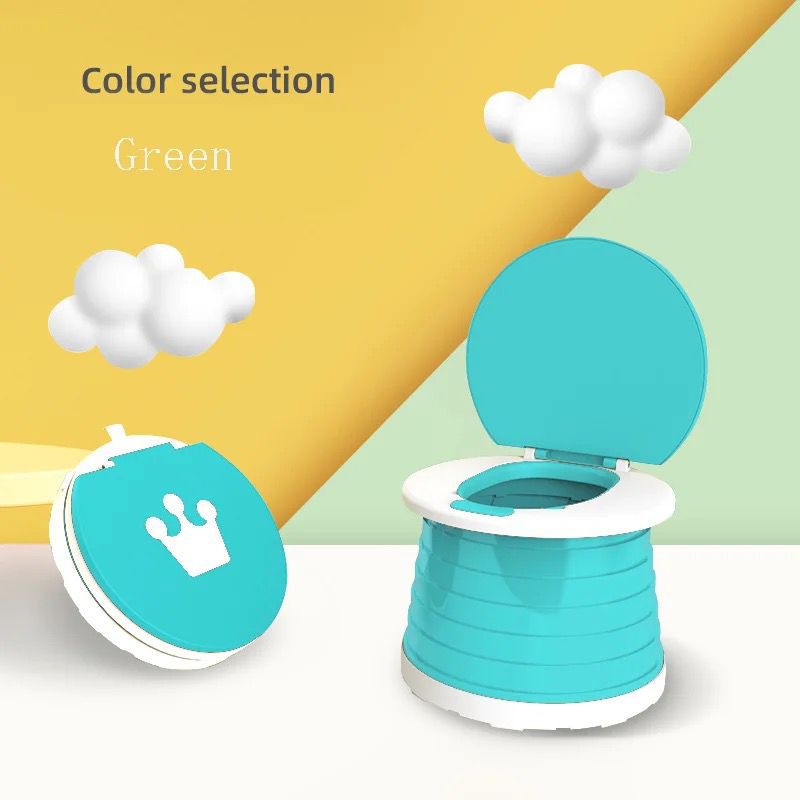 Baby Travel Collapsible Potty Toilet + Free Roll of disposable bags | - Elegant Households KE
