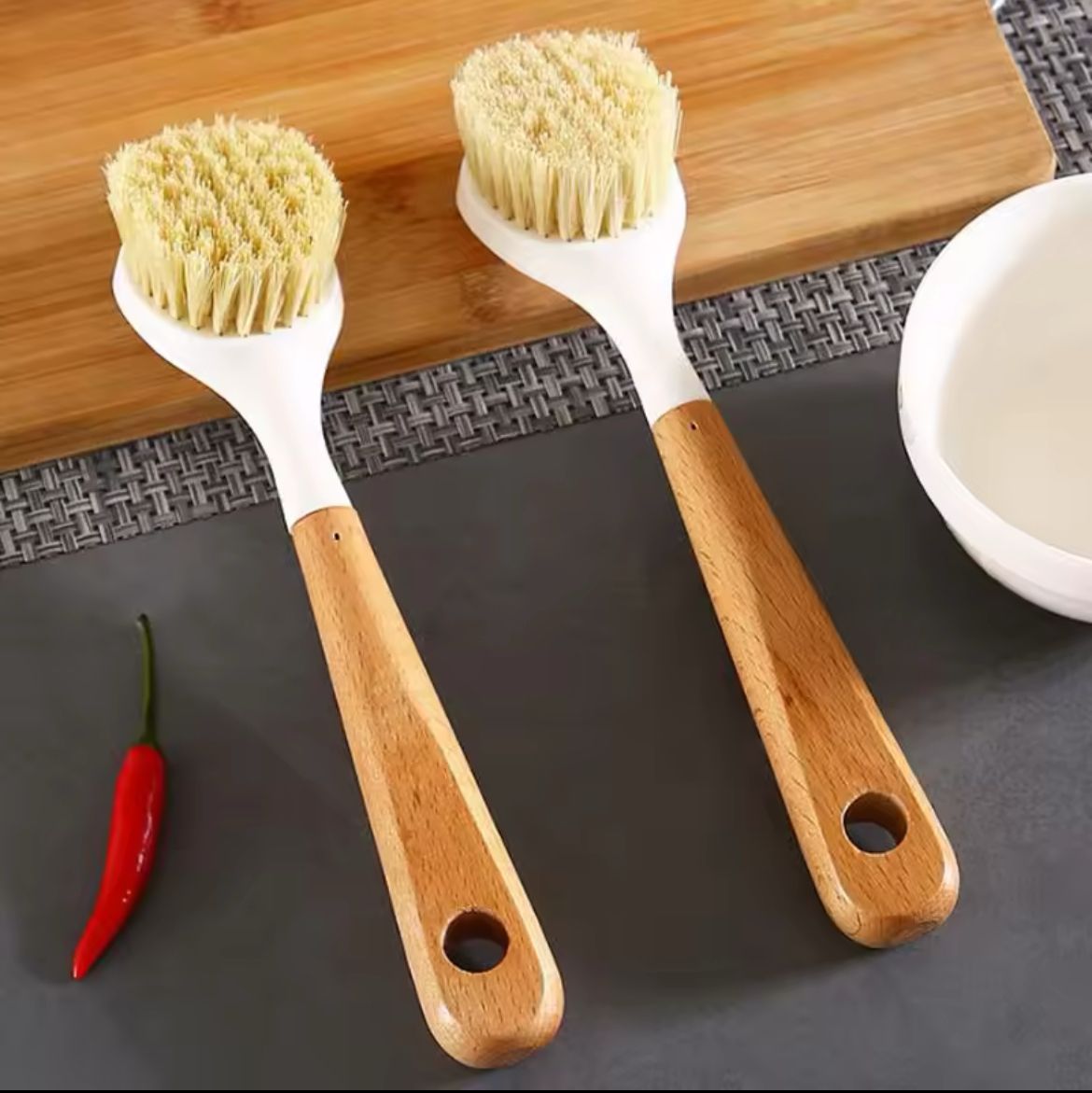 Bamboo Handle multipurpose brush | - Elegant Households KE