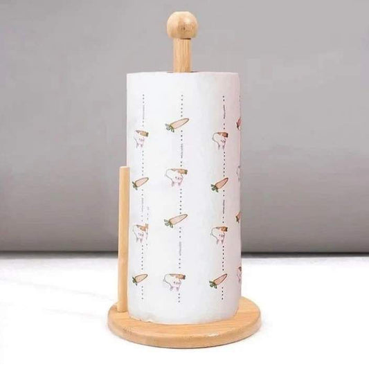 Bamboo paper towel holder  | - Elegant Households KE