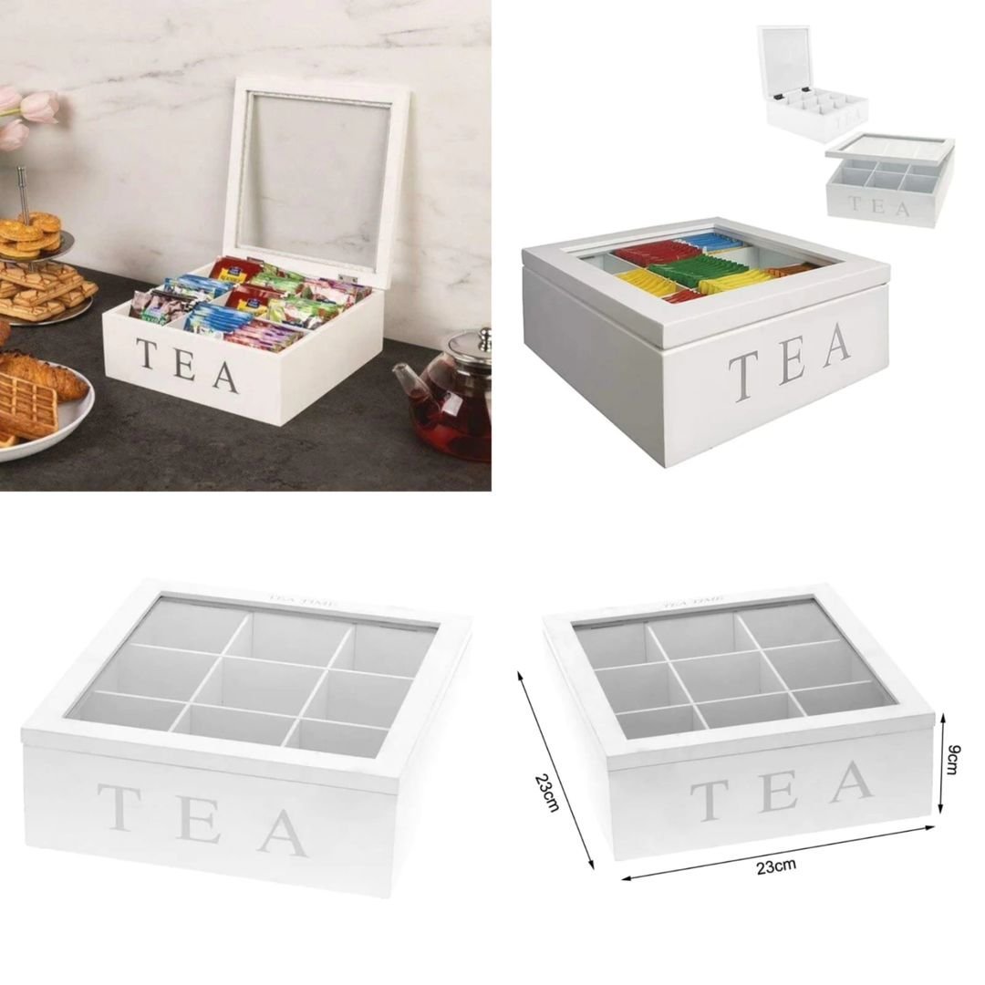 Bamboo Tea Bag Organizer | - Elegant Households KE