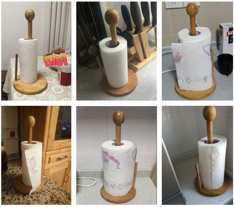 Bamboo Wood Tissue Holder | - Elegant Households KE