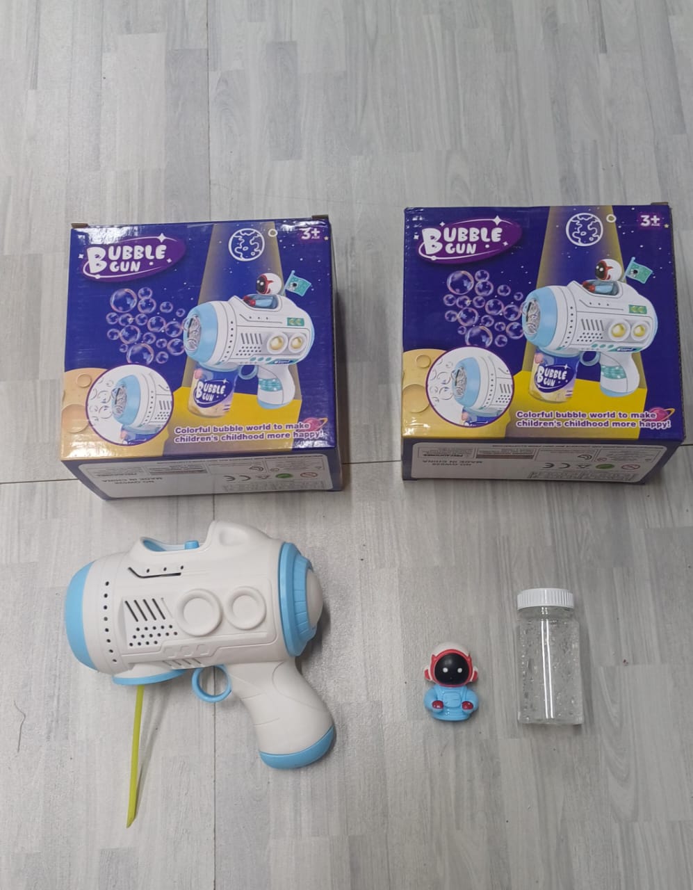 Battery Operated Bubble Gun Toy for Kids Outdoor Fun | - Elegant Households KE