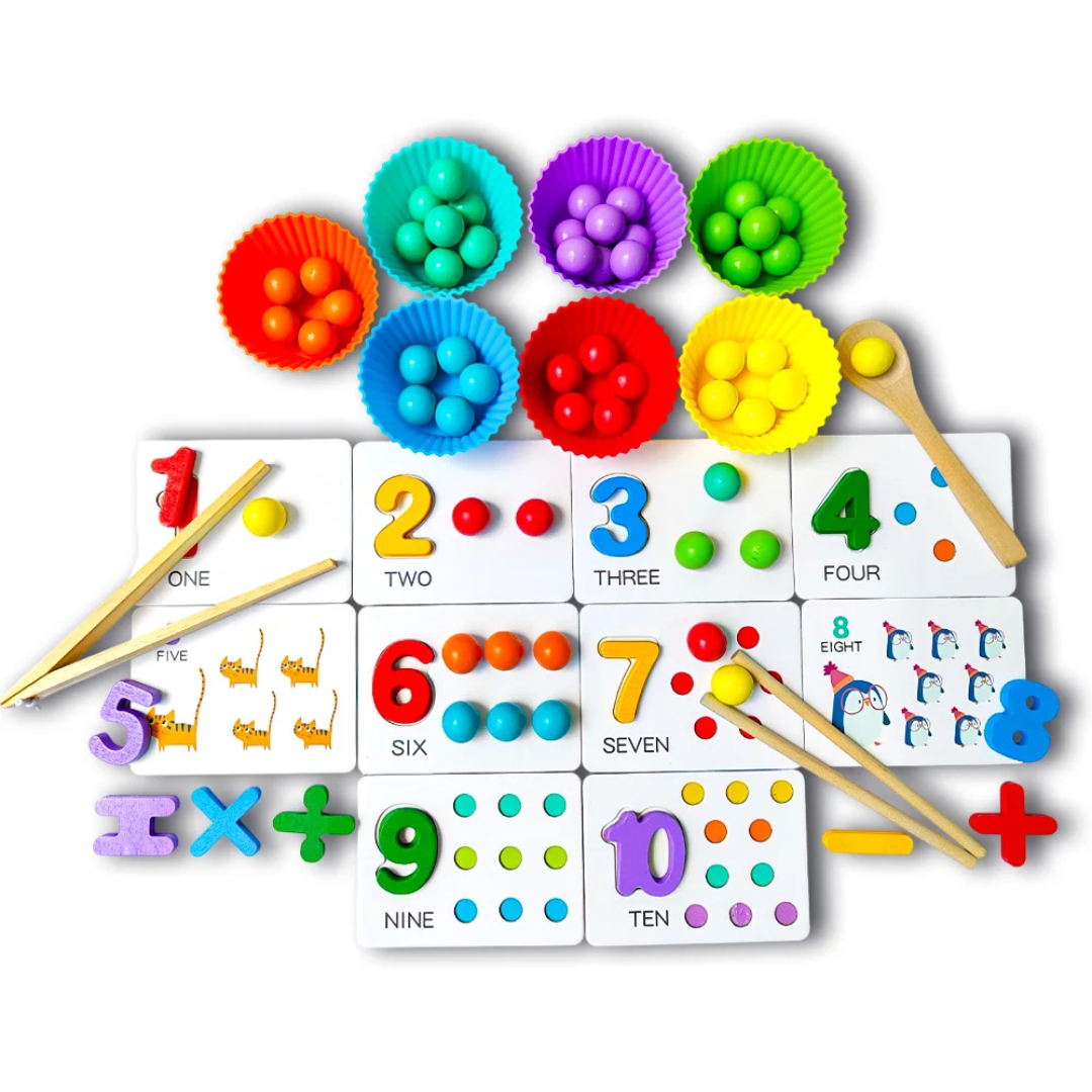 Bead Matching Game for Kids – Number Learning and Counting Toy | - Elegant Households KE
