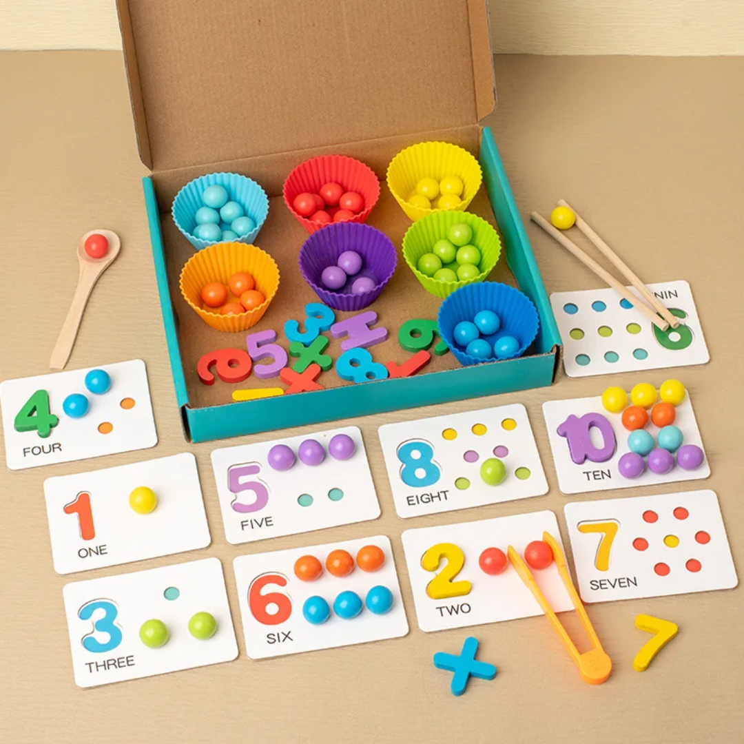 Bead Matching Game for Kids – Number Learning and Counting Toy | - Elegant Households KE
