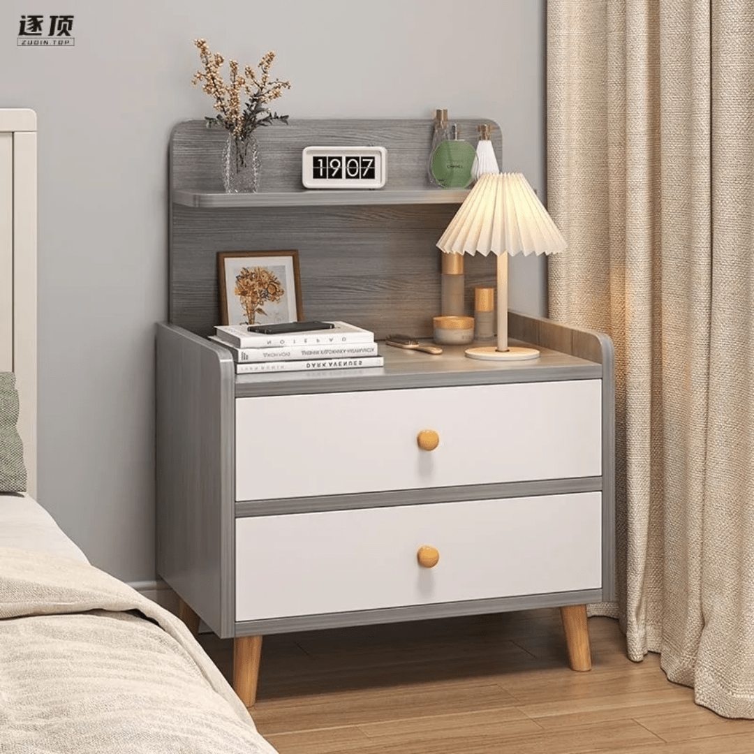 Bedside table with 2 drawers | - Elegant Households KE