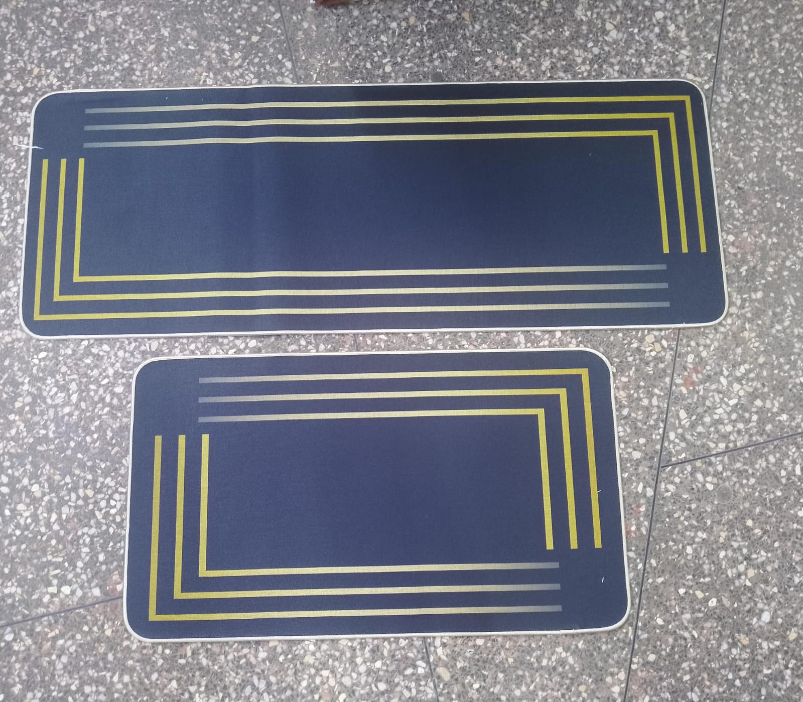 Big size 2pc kitchen mats with rubber bottom | - Elegant Households KE