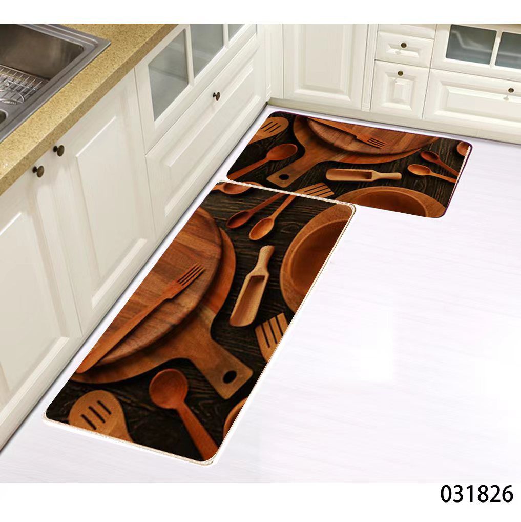 Big size 2pc kitchen mats with rubber bottom | - Elegant Households KE