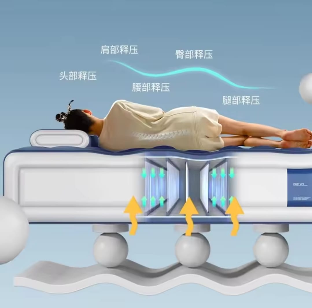 Big Size 5x6 Inflatable Air Bed with Headrest Durable Mattress | - Elegant Households KE