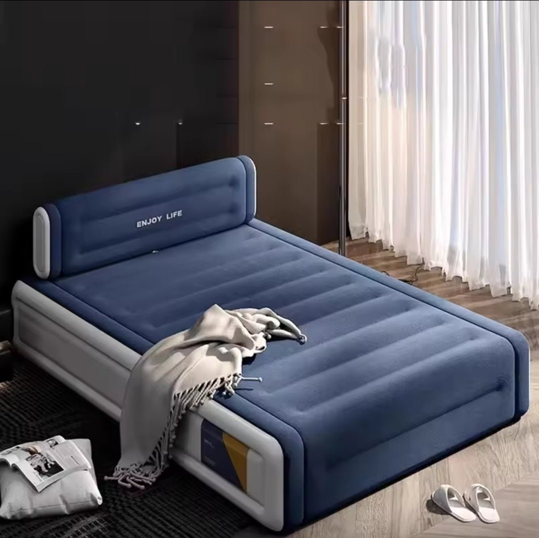 Big Size 5x6 Inflatable Air Bed with Headrest Durable Mattress | - Elegant Households KE