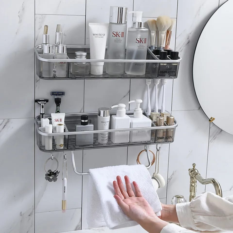 Big size acrylic bathroom organizer | - Elegant Households KE
