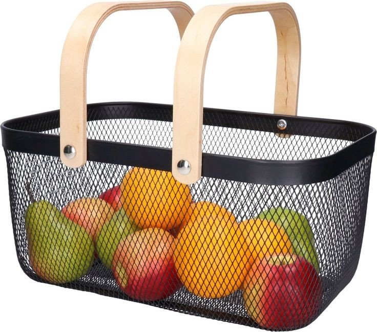 Big size Storage/fruit mesh basket with handles | - Elegant Households KE